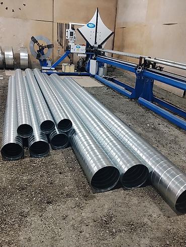 Оборудование для ресторанов, кафе: Məhsul: Hava kanalları və fitinqlər (spiral-seam galvanizli) Təsvir — 2