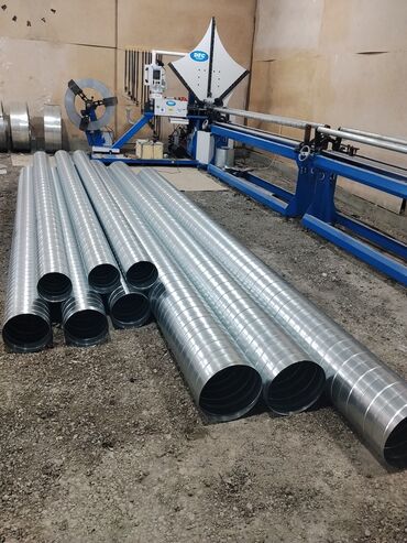 Santexnik işləri: Spiral hava kanalları və fitinqlər – istehsal və satış Məhsul: -