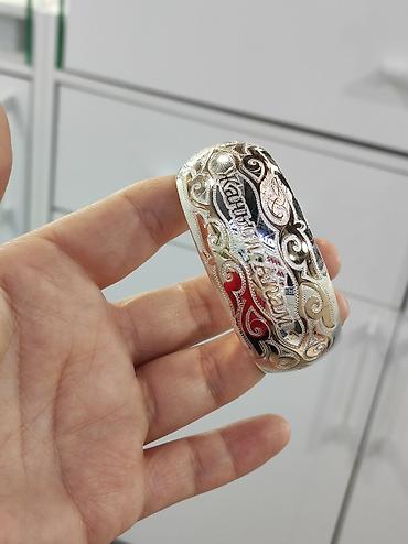 Серебряные браслеты: Билерики с надписями Серебро напыление золото 925 пробы Размеры — 4