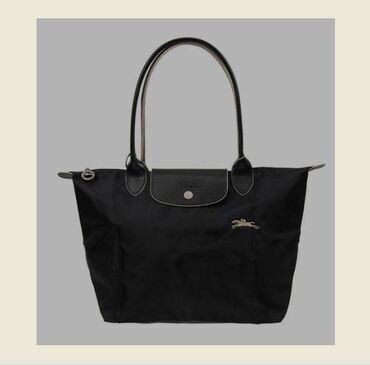 Çantalar: Новая черная сумка-тоут от бренда Longchamp (Франция), размер 38 х 26