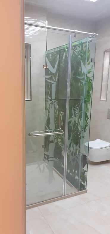 Duş kabinaları, arakəsmələr: Yeni Üstü açıq kabina, Künc üçün, Pulsuz çatdırılma — 24