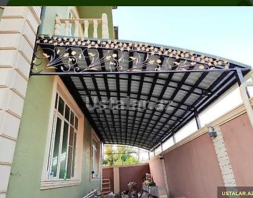 naves bəzəkləri: Dekorativ dəmir konstruksiyalı naves və qaraj üstü örtüklərin — 4