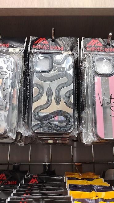 şəffaf kabro: MMC Trend telefon qabı – ilan naxışlı, şəffaf arxa panel və qara kənar — 1