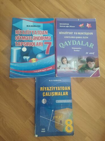 riyaziyyat 6 cı sinif namazov kitabi: Namazov Qiymetlendirme 7ci sinif(4azn) Namazov çalismalar8(3azn)