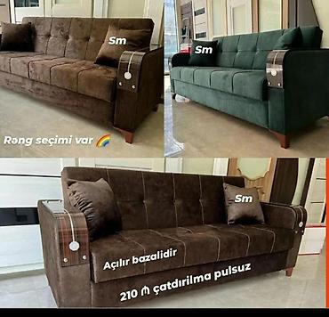 Divanlar: Açılan bazalı divan - Modellər: düz xəttli, yumşaq oturacaqlı və bel — 1