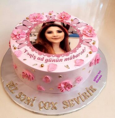 Tortlar: Fotoşəkilli və yazılı xüsusi tortlar - Ad günləri, ailə təbrikləri və — 8