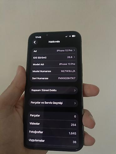 Apple iPhone: IPhone 13 Pro, 256 GB, Graphite — 8