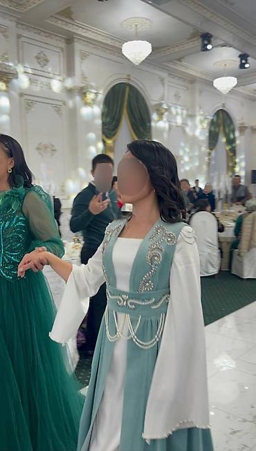 Свадебные платья и аксессуары: Платье на кыз узатуу, S, С поясом, Б/у — 8