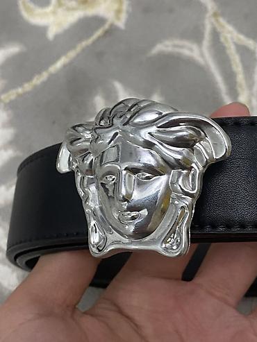 Ремни и пояса: Ремень, Versace, Материал: Натуральная кожа, Мужские, Новый — 1