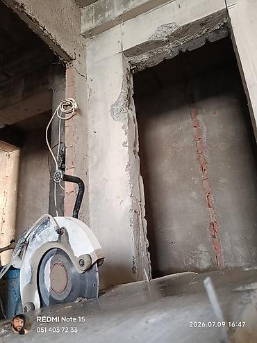 Beton işləri: Beton kəsmə xidməti - Divar, döşəmə və tavanlarda dəqiq və səliqəli — 2