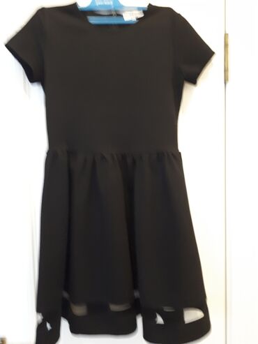 женский платья: S (EU 36), цвет - Черный