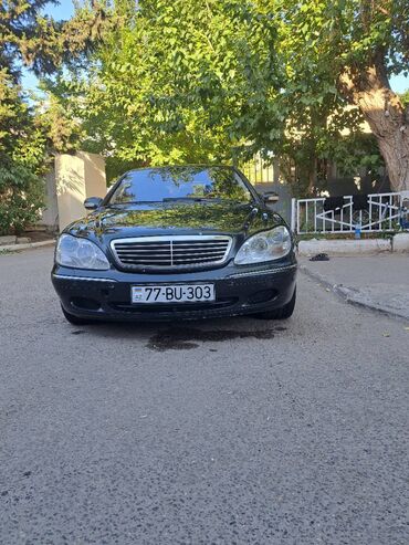 azerbaycanda kreditle satilan masinlar: Mercedes-Benz S-Class: 5 l | 2000 il Sedan
