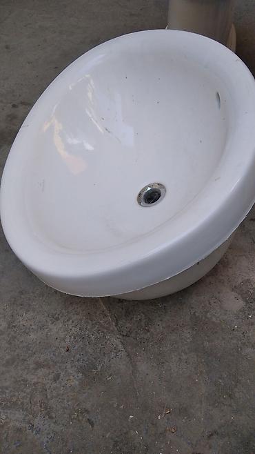 seramik: Oval formalı seramik əl-üz yuyan (çəkmə tipli) - Material: yüksək — 2