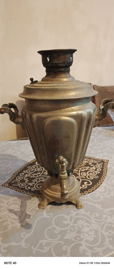 Samovarlar: İşlənmiş Od Samovar, 5 l, Ünvandan götürmə