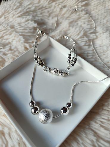 pandora ogrlice: Set nakita žig 925 - Materijal: Srebro (žig 925 vidljiv na kopči) - — 2