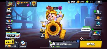PS5 (Sony PlayStation 5): Brawl Stars hesabı Bs hesabı satılır 28600 k 84 krktr 3dene 1000 k