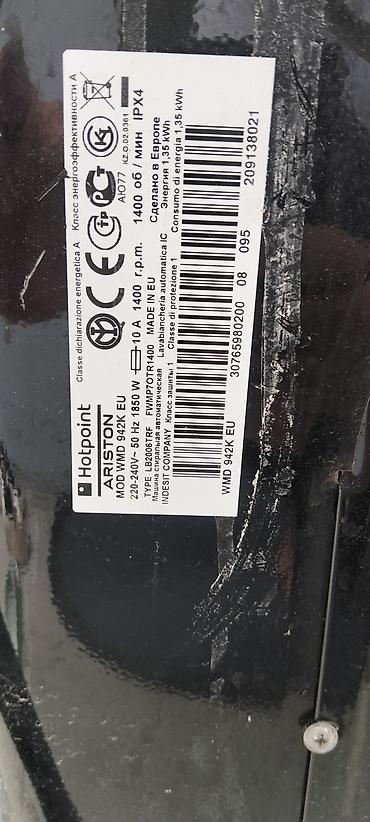 shakelli yag: Hotpoint Ariston WMD 942K EU paltaryuyan maşın, temirde olmayib. - — 1