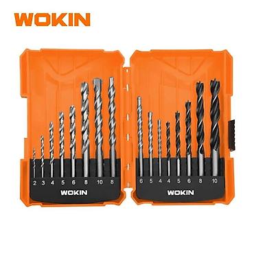 alet: WOKIN 16 Parça Matqab Ucluqları Dəsti (HSS Metal + Taxta + Beton) — 1