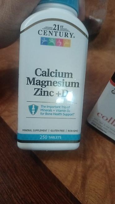 yeni kurtkalar: Məhsul: 21st Century Calcium Magnesium Zinc + D3 Formul: Kalsium + — 1