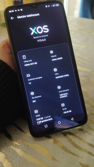 Infinix: Infinix HOT 30i, 128 GB, rəng - Qara — 7