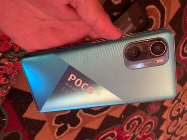 Poco: Poco F3, Б/у, 128 ГБ, цвет - Синий, 2 SIM