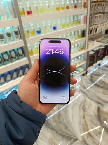 iphone 14 pro 256: IPhone 14 Pro, 256 GB, Deep Purple, Zəmanət, Barmaq izi, Face ID