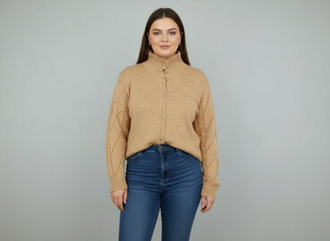 kurtka zimowa z futerkiem zara: Кардиган жіночий, розмір 2XL