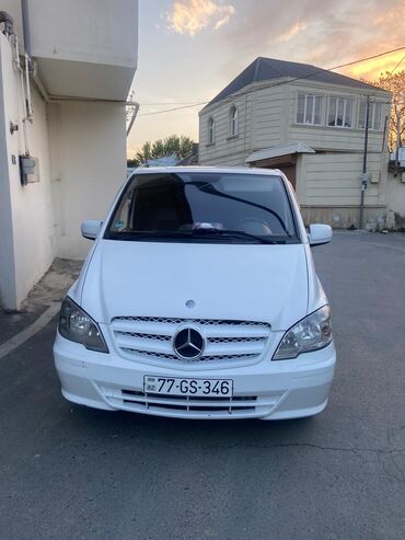 Mercedes-Benz: Mercedes-Benz Vito, ağ rəng, 7/8 yerlik miniven. Əsas xüsusiyyətlər — 2