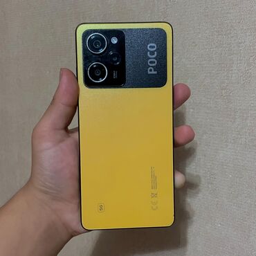 чоппер измельчитель купить: Poco X5 Pro 5G, Колдонулган, 256 ГБ, түсү - Сары, 2 SIM