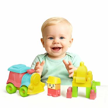 Kocke za decu: Meki konstrukcioni blokovi – Soft Bloki Blocks (24 delova) - — 9