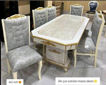 Uşaq və gənc otağı üçün dəstlər: Qonaq otağı üçün, Yeni, 6 stul