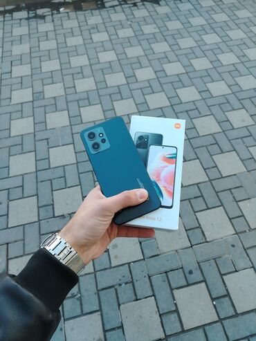 Xiaomi: Xiaomi Redmi Note 12, 128 GB, rəng - Boz, 
 Düyməli, Barmaq izi, Face ID