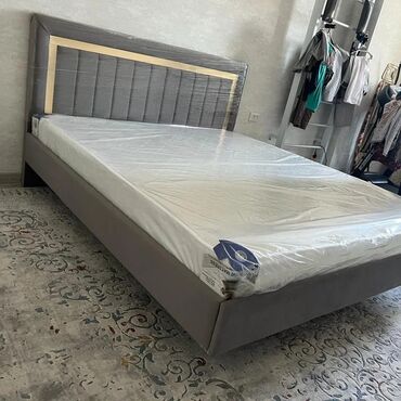 Другая мебель: Кровать Двуспальная металлическая каркас полностью обшитый разные at lalafo.kg — 2 Другая мебель: Кровать Двуспальная металлическая каркас полностью обшитый разные — 2