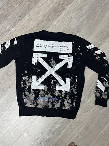Svitşotlar: Svitşot, Off-White, rəng - Qara — 1