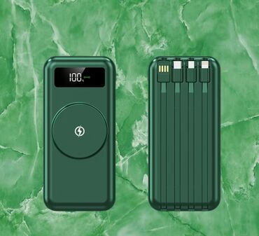 аккумуляторы для телефонов: 🔋 Продаю Power Bank 20 000 мАч с 4 встроенными кабелями и беспроводной