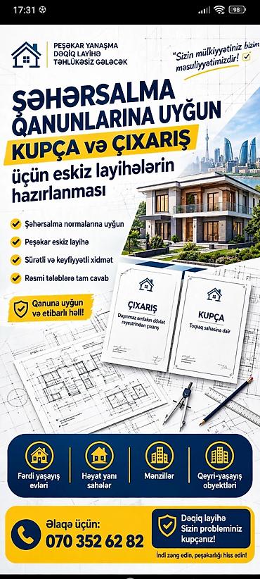 professional santexnik ustasi: Şəhərsalma qanunlarına uyğun kupça və çıxarış üçün eskiz layihələrinin — 2