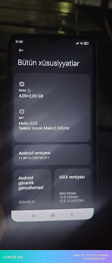 телефон fly nimbus 1: Redmi 10A, 128 ГБ, цвет - Голубой, Отпечаток пальца — 7
