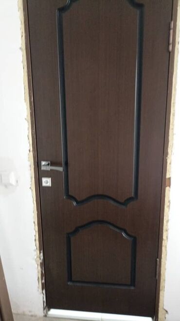 двери от ванной комнаты размер 200 на 60: Жабык ички эшик, МДФ, Panel, түсү - Күрөң, 200 * x 80 см