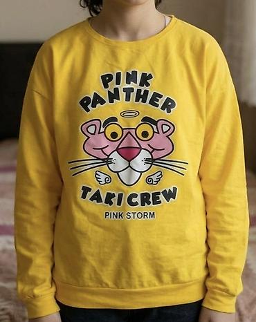 Оңдоп-түзөө жана курулуш: Жёлтый свитшот с принтом Pink Panther. в отличном состоянии размер — 1