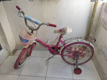 Uşaq velosipedləri: İşlənmiş Dörd təkərli Uşaq velosipedi 18", Ünvandan götürmə