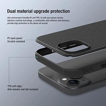 Maske i futrole za telefone: Futrola Nillkin Super Frost Pro za iPhone 15 (6.1) crvena. Uz brzu — 5