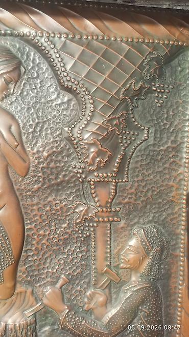 vinil panel: Misgər işi üslubunda relyefli mis panel 50*70 ölçüləri - Material — 7