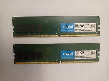 Комплектующие для ПК: Оперативная память (RAM) для ПК, Б/у, Crucial, 16 ГБ, DDR4, 2666 МГц — 1
