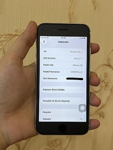 a 73: IPhone SE 2020, 64 GB, Ağ, Barmaq izi — 3