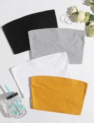 Topovi: L, Viskoza, Jednobojni, bоја - Crna — 30