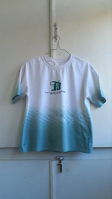 Kişi geyimləri: Oğlan uşaqları üçün qısa qol köynək t-shirt - ölçü 150 — 1
