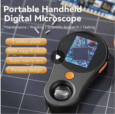 Канцтовары: Цифровой микроскоп для просмотра мелких объектов 500-кратное — 6