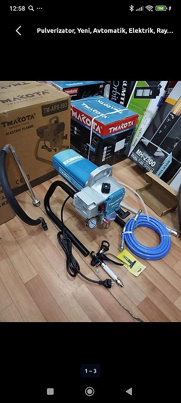 TMXOTA APS-993 elektrik boya püskürtmə aparatı Xüsusiyyətlər: -