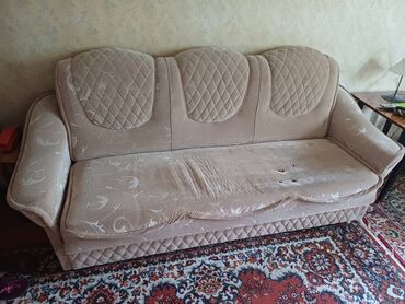 кресло качеля: Ашкана үчүн жумшак бурчек, Колдонулган, Өзү алып кетүү, түсү - Саргыч боз