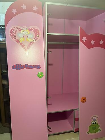 cilek: Uşaq otağı üçün tam dəst mebel – “Little Princess” temalı, çəhrayı — 4